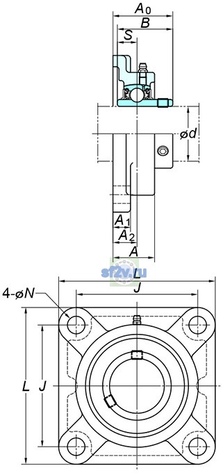 Фото подшипника UCFX15