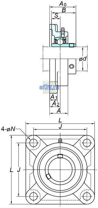 Фото подшипника UCFX20
