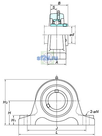 Фото подшипника UCIP210