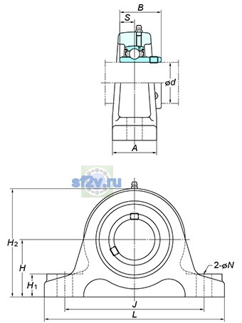 Фото подшипника UCIP212