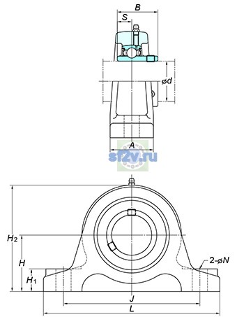 Фото подшипника UCIP322