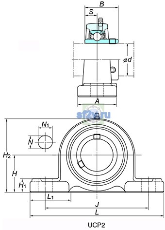 Фото подшипника UCP204