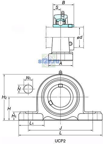 Фото подшипника UCP208