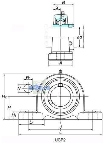 Фото подшипника UCP210