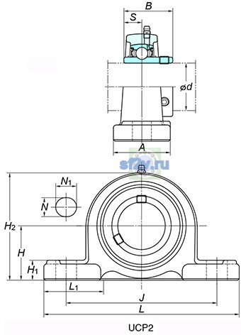 Фото подшипника UCP211