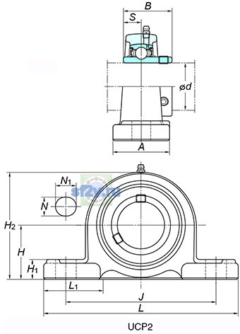 Фото подшипника UCP212