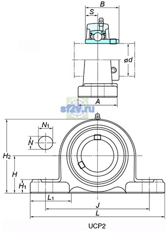 Фото подшипника UCP216