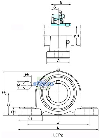 Фото подшипника UCP305