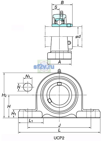 Фото подшипника UCP306