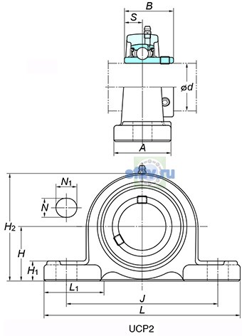Фото подшипника UCP308