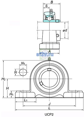 Фото подшипника UCP311