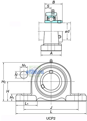 Фото подшипника UCP312