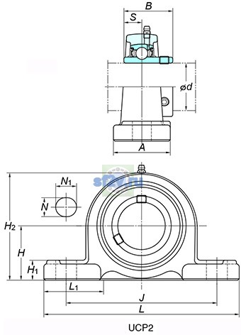 Фото подшипника UCP314