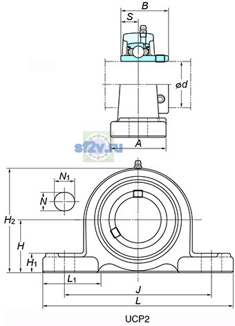 Фото подшипника UCP319