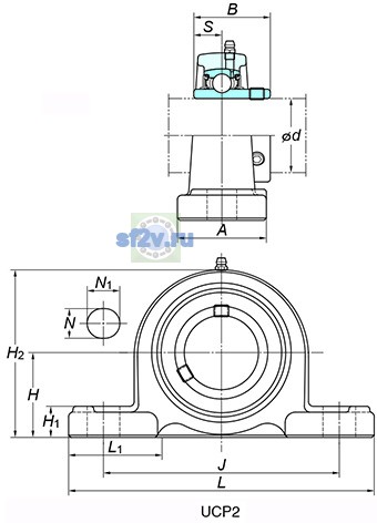 Фото подшипника UCP320