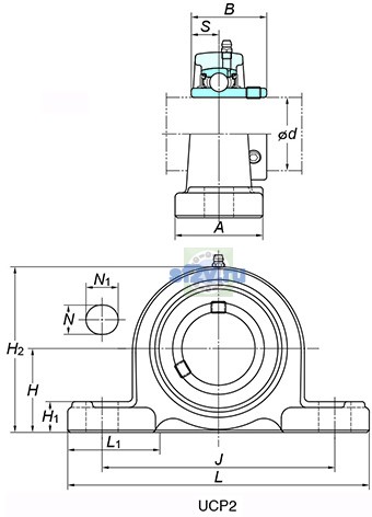 Фото подшипника UCP328