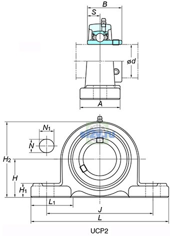 Фото подшипника UCPX10