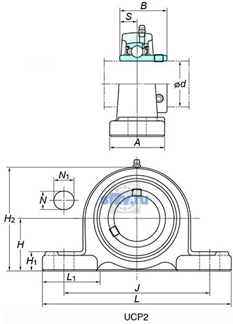 Фото подшипника UCPX11