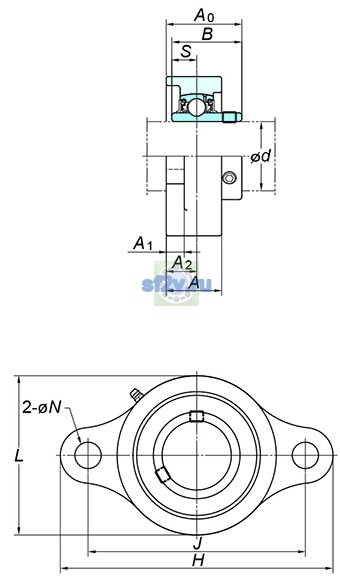 Фото подшипника UCSFL201XS6