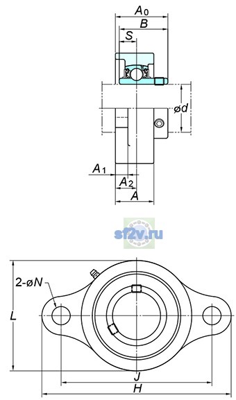 Фото подшипника UCSFL202XS6