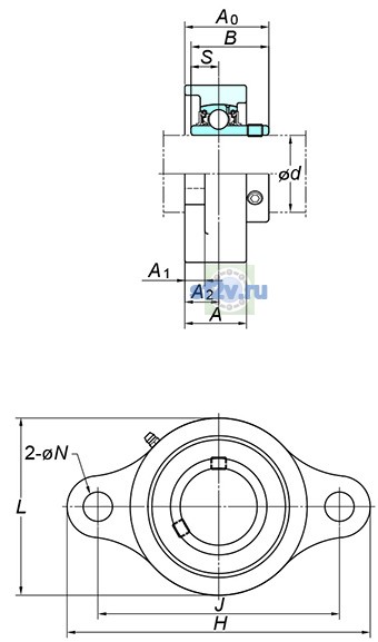 Фото подшипника UCSFL210S6