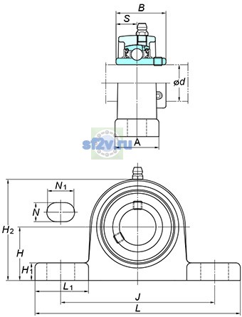 Фото подшипника UCSP201XS6
