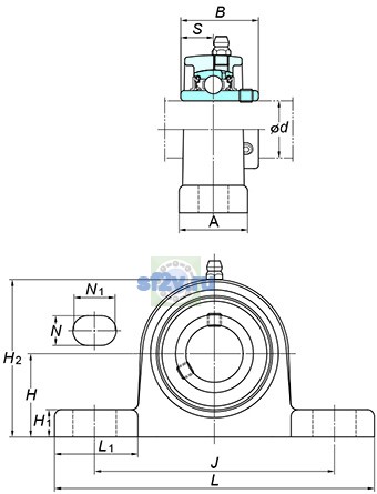 Фото подшипника UCSP202XS6