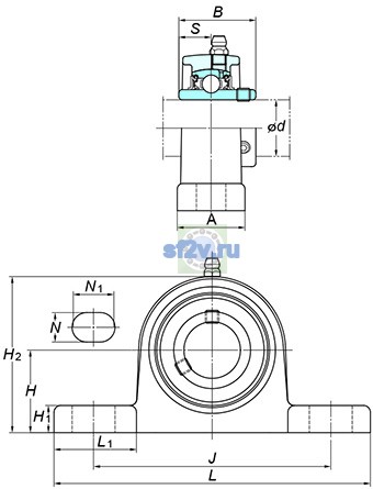 Фото подшипника UCSP204S6