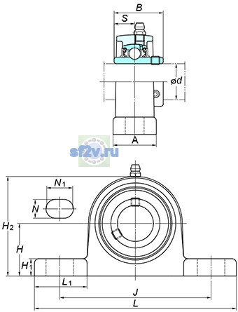 Фото подшипника UCSP209S6