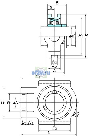 Фото подшипника UCT310