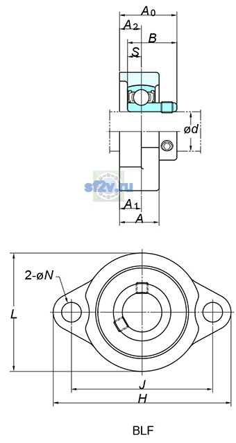 Фото подшипника UFL001