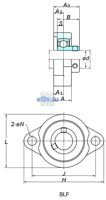 Фото подшипника UFL005