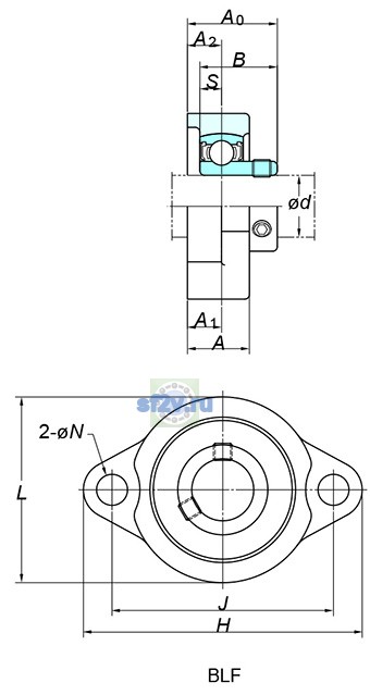 Фото подшипника UFL006