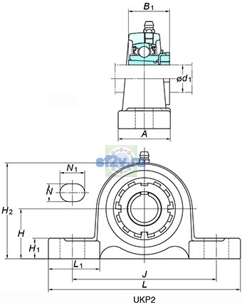 Фото подшипника UKP208