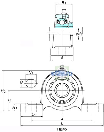 Фото подшипника UKP210