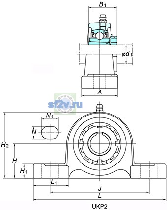 Фото подшипника UKP307