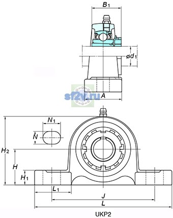 Фото подшипника UKP308