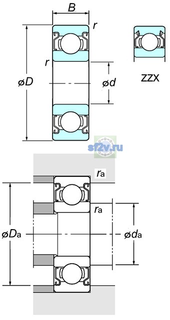 Фото подшипника W685 ZZ