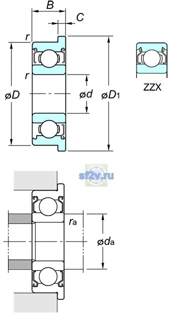 Фото подшипника WF603 ZZ