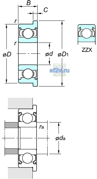 Фото подшипника WF68/2.5 ZZ