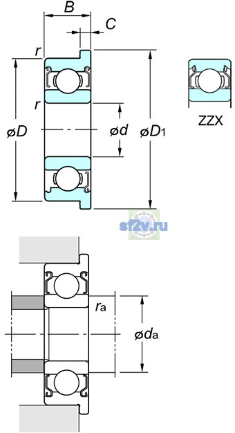 Фото подшипника WF684 ZZ