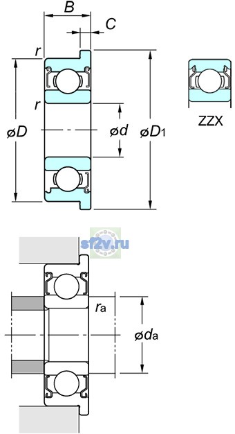 Фото подшипника WF687 ZZ