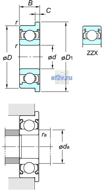 Фото подшипника WF688 ZZ