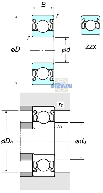 Фото подшипника WML2005 ZZ