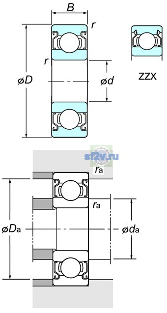 Фото подшипника WML2006 ZZX