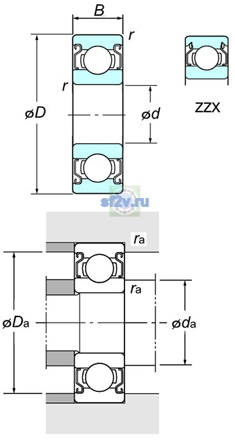 Фото подшипника WML2508 ZZX