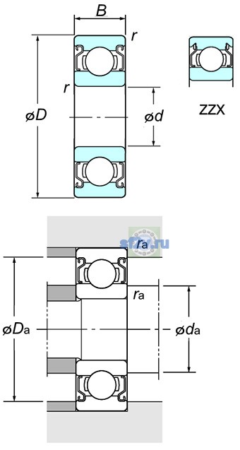 Фото подшипника WML3006 ZZ
