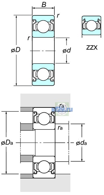 Фото подшипника WML4010 ZZ
