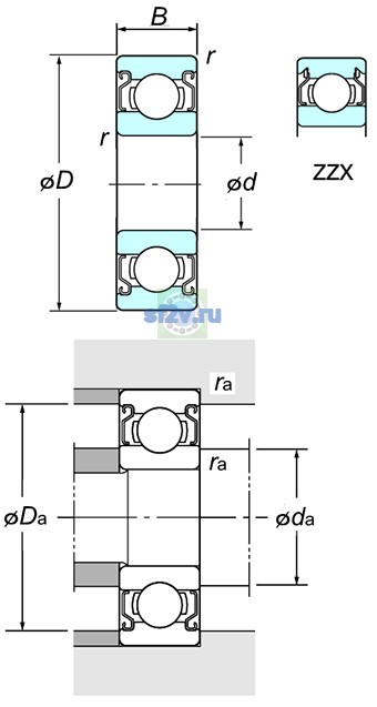 Фото подшипника WML5010 ZZ