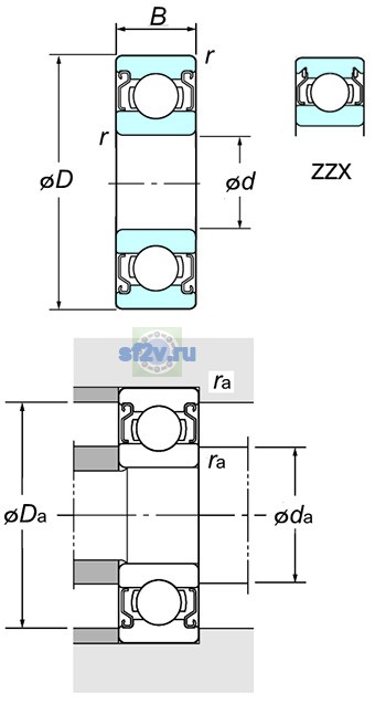 Фото подшипника WML6012 ZZ